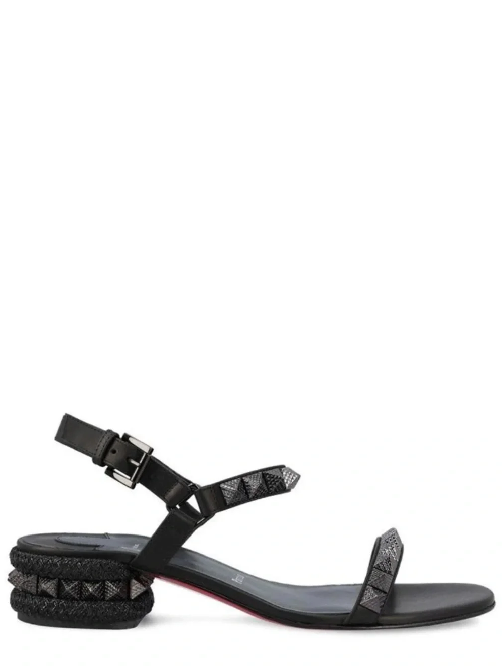 Christian Louboutin Pyrasand 30 leather sandals studded RETAIL 995 - Picture 3 of 9